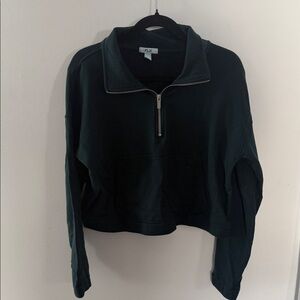 FLX Dark Green Quarter-Zip Pullover